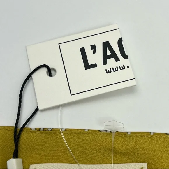 L'AGENCE Jane‎ Chain Print 100% Silk Camisole Goldchamp Womens Tank Large NEW